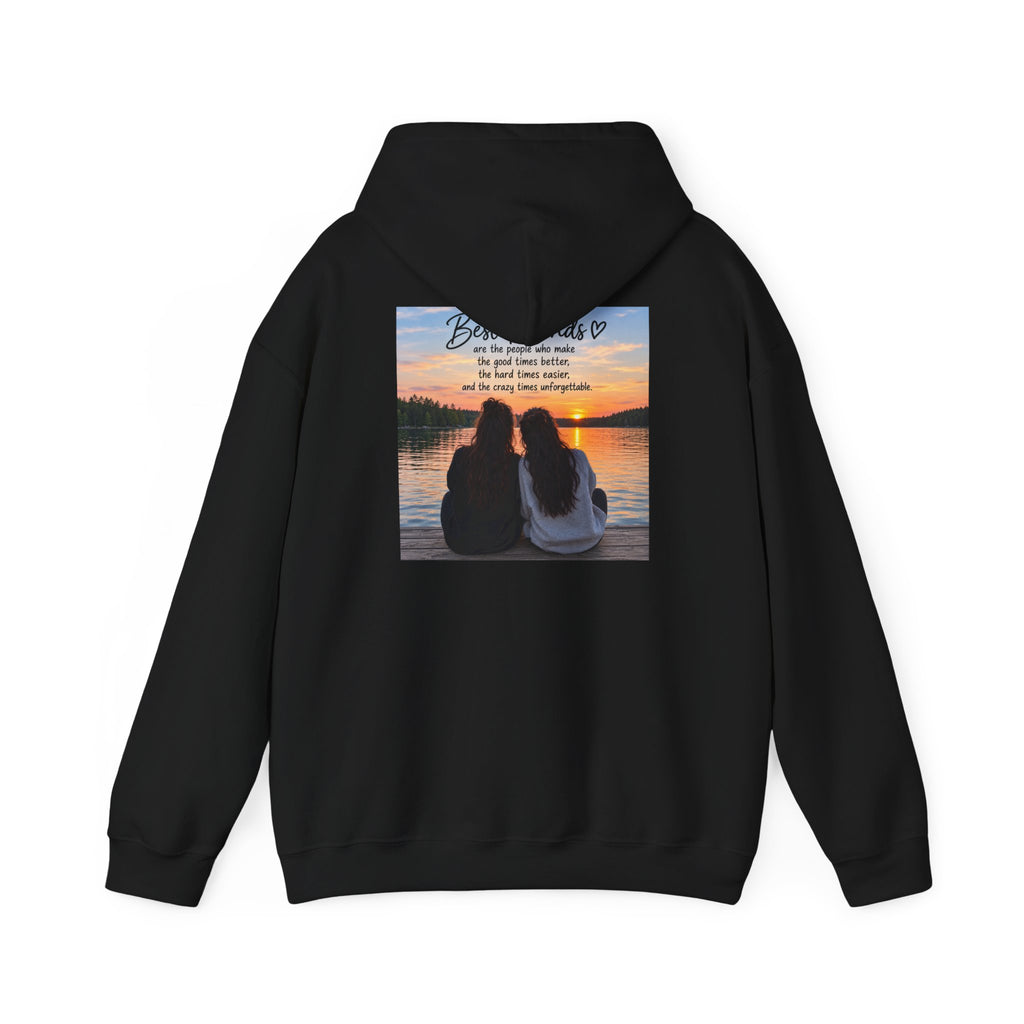 Thread Tumblrz Best Friends Sunset Quote Cozy Pullover Hoodie — Friendship Gift