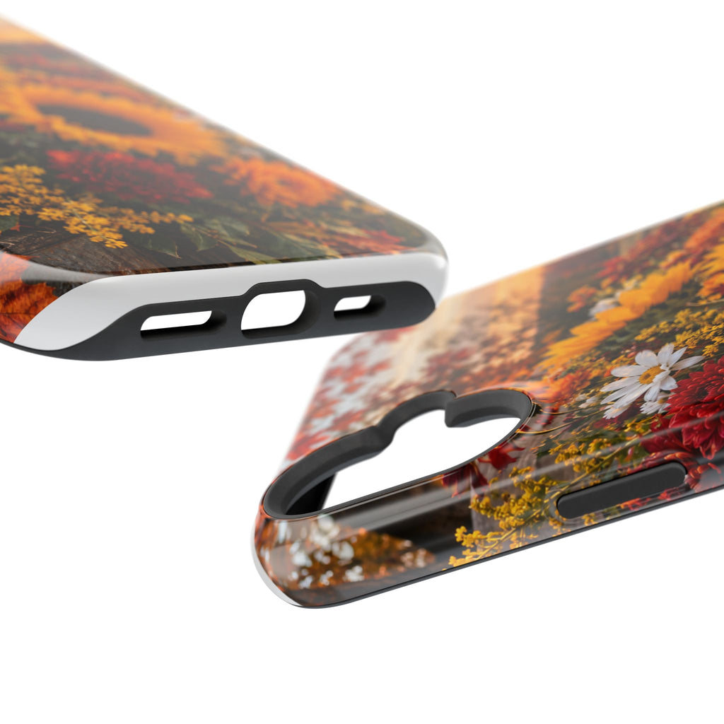 Sunflower Harvest Phone Case — Fall Floral Magnetic Impact-Resistant Cover