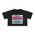 Thread Tumblrz Women's Best Auntie in the World Graphic Crop T-Shirt — Aunt Gift