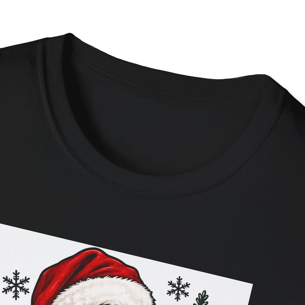 Thread Tumblrz Women's Overstimulated Mama Scream Mask Christmas Holiday Graphic T-Shirt