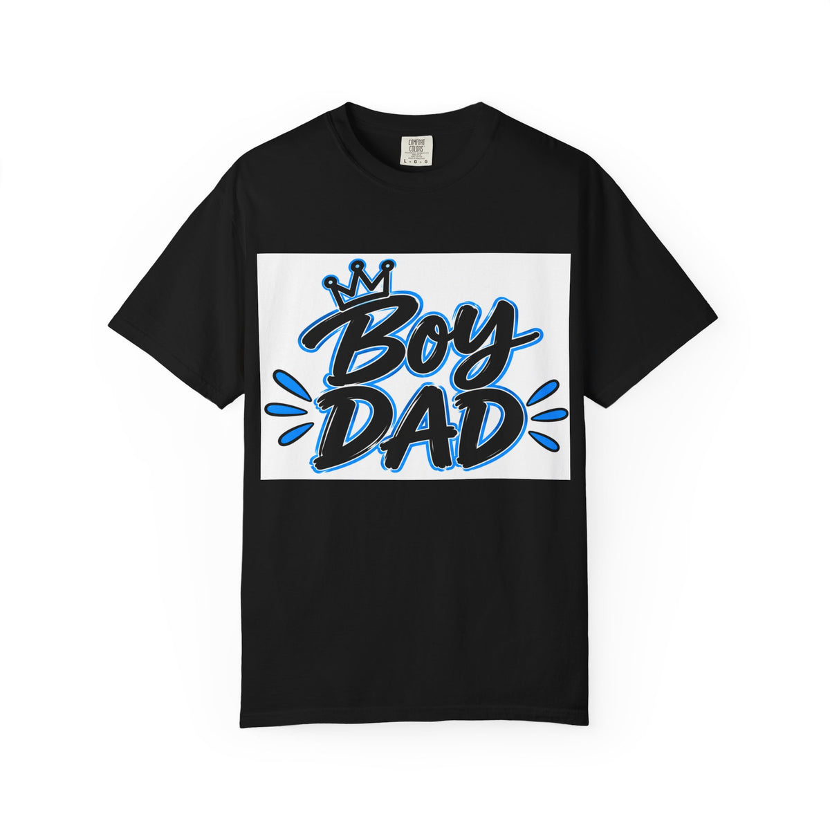 Thread Tumblrz Men's Boy Dad Retro Blue Script Father's Day Graphic T-Shirt