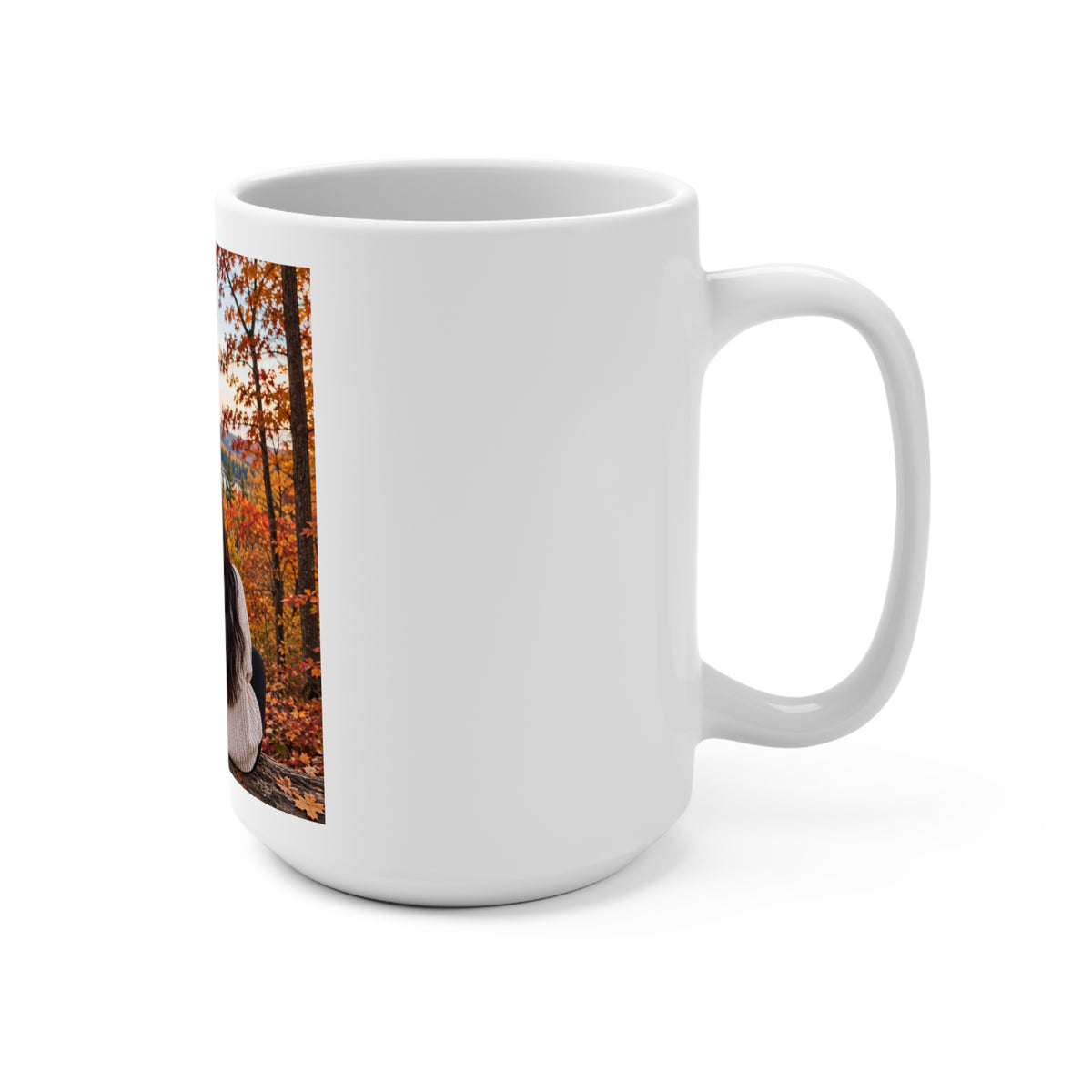 Thread Tumblrz Sisters "Different Paths, Same Heart" 15oz Fall Photo Ceramic Gift Mug