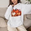 Thread Tumblrz Pumpkin Harvest Autumn Leaves Fall Graphic Pullover Hoodie
