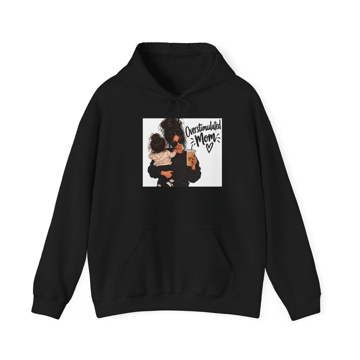 Thread Tumblrz Women's Overwhelmed Mom Cozy Pullover Hoodie — New Mom Gift
