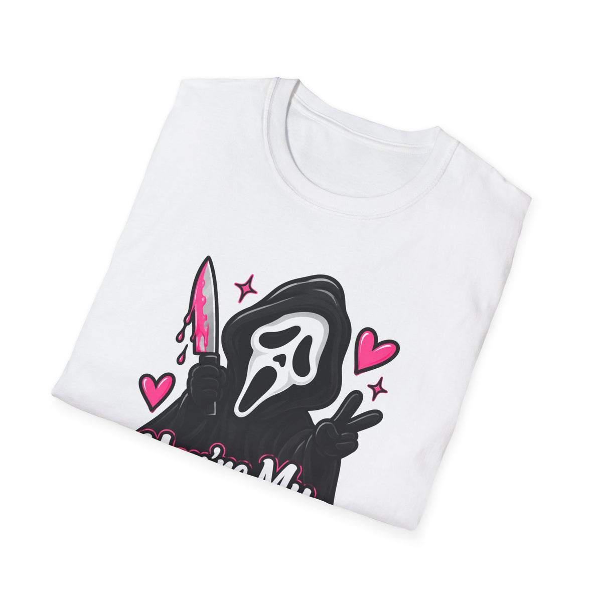 Thread Tumblrz Women's You're My Boo Cute Horror Valentine Scream Graphic T-Shirt