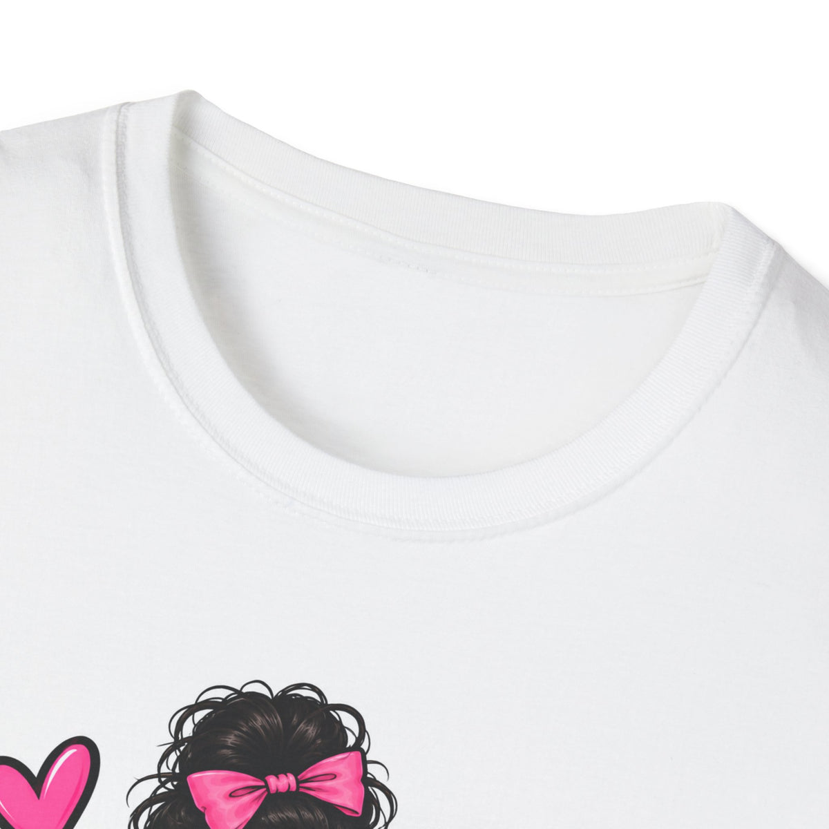 Thread Tumblrz Women's Mom Life Scream Mask Pink Hearts Graphic T-Shirt
