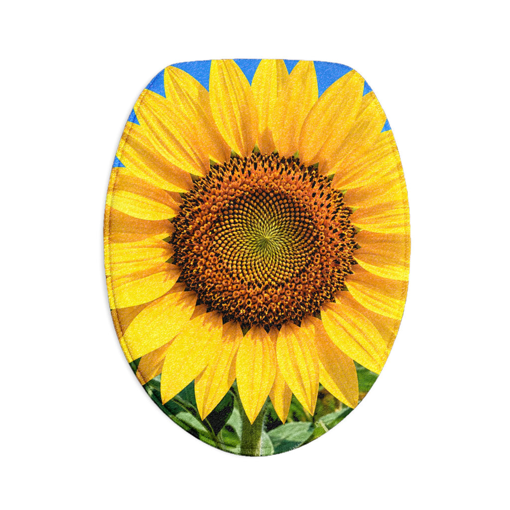 Sunflower Bath Mat 3-Piece Set – Bright Floral Bathroom Rug Ensemble