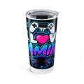 Thread Tumblrz 20oz I Love Gaming Neon Controller Insulated Travel Tumbler