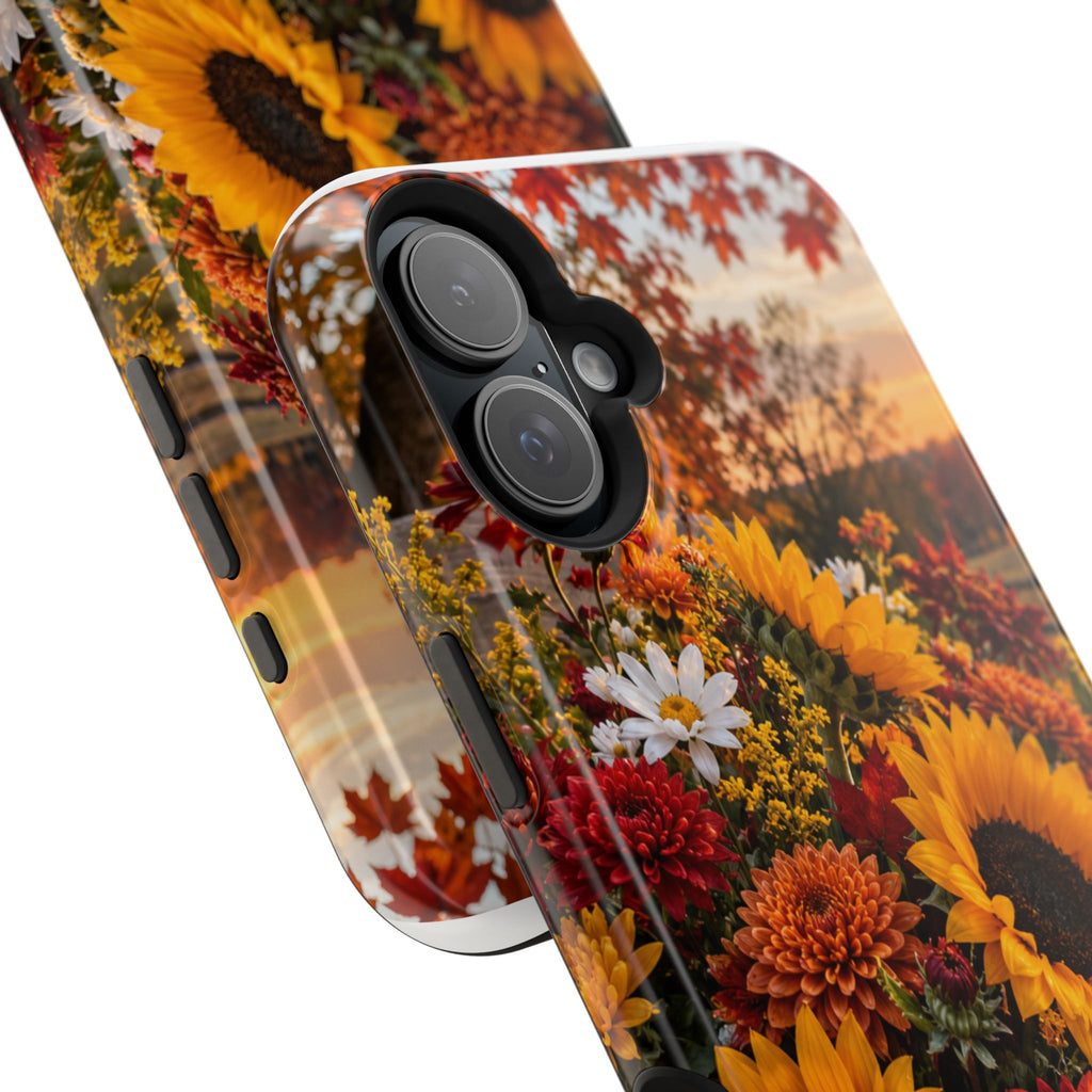 Sunflower Harvest Phone Case — Fall Floral Magnetic Impact-Resistant Cover