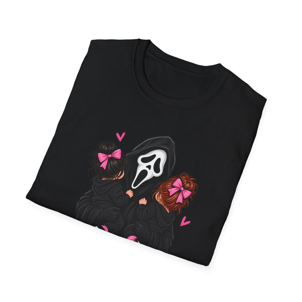 Thread Tumblrz Women's Mom Life Cute Scream Mask Horror Graphic T-Shirt