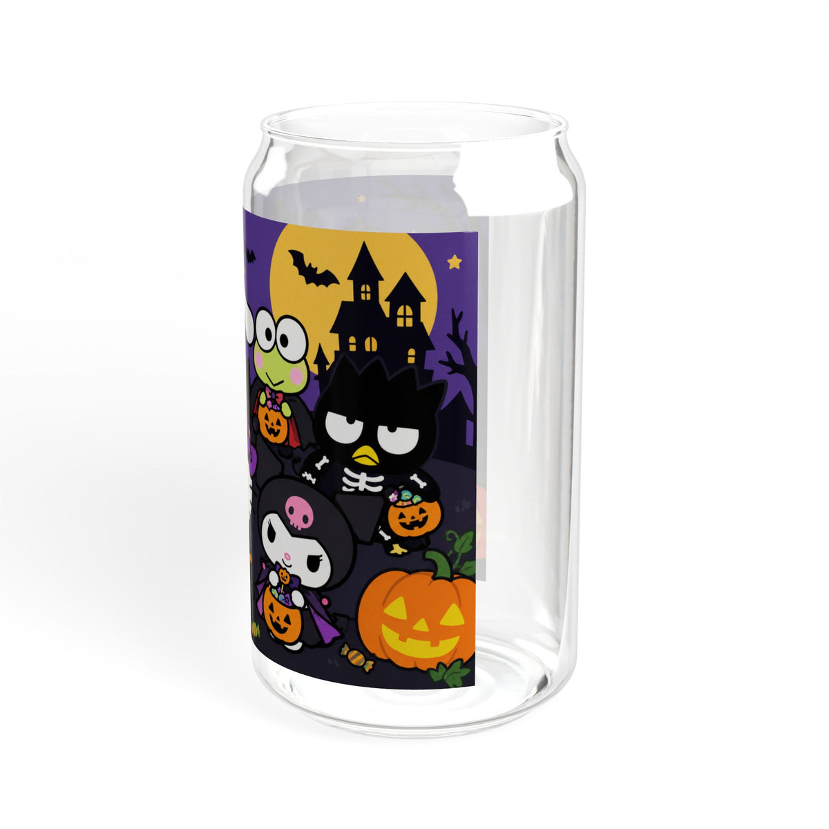 Thread Tumblrz 16oz Hello Kitty Halloween Trick-or-Treat Glass Sipper with Straw