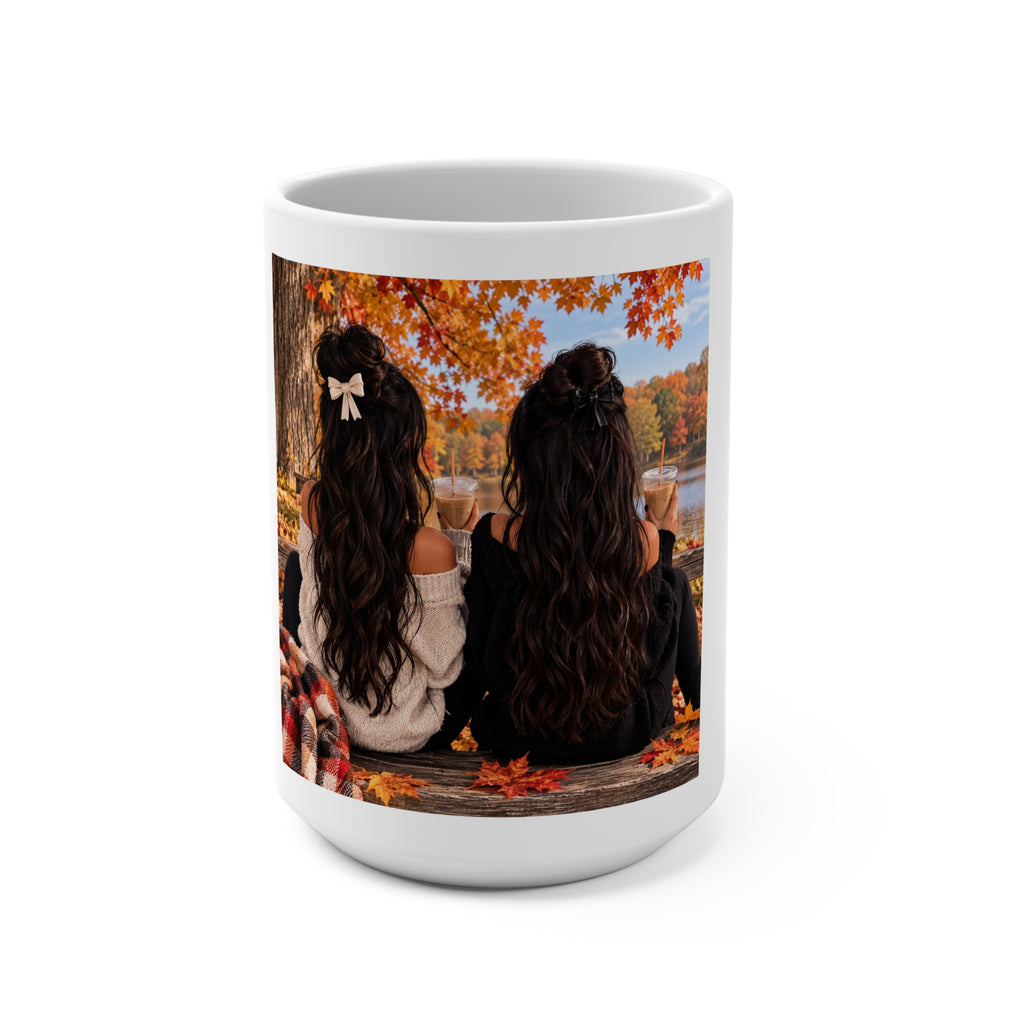 Thread Tumblrz Friendship Fall Best Friends Autumn Lake 15oz Ceramic Coffee Mug