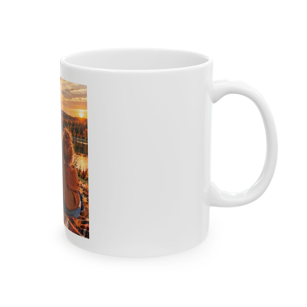 Thread Tumblrz Autumn Sunset Family Mom & Kids Fall Ceramic Coffee Mug (11oz & 15oz)
