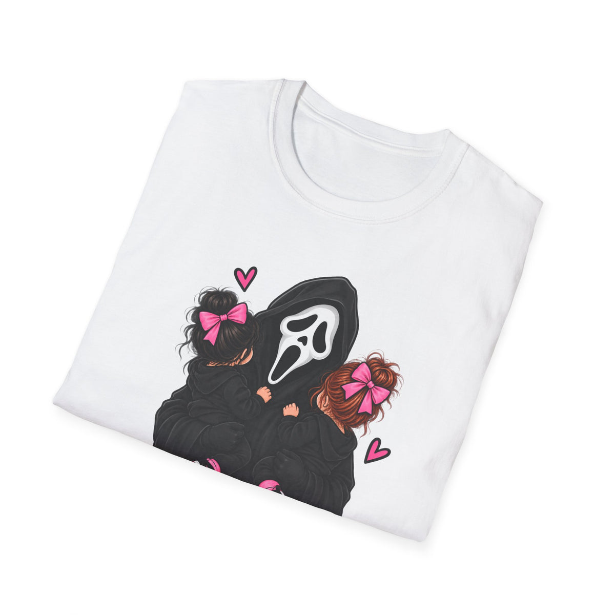 Thread Tumblrz Women's Mom Life Cute Scream Mask Horror Graphic T-Shirt