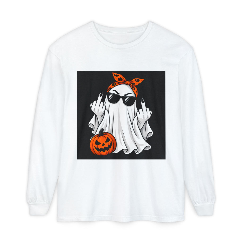 Thread Tumblrz Rebel Ghost Halloween Graphic Long Sleeve T-Shirt