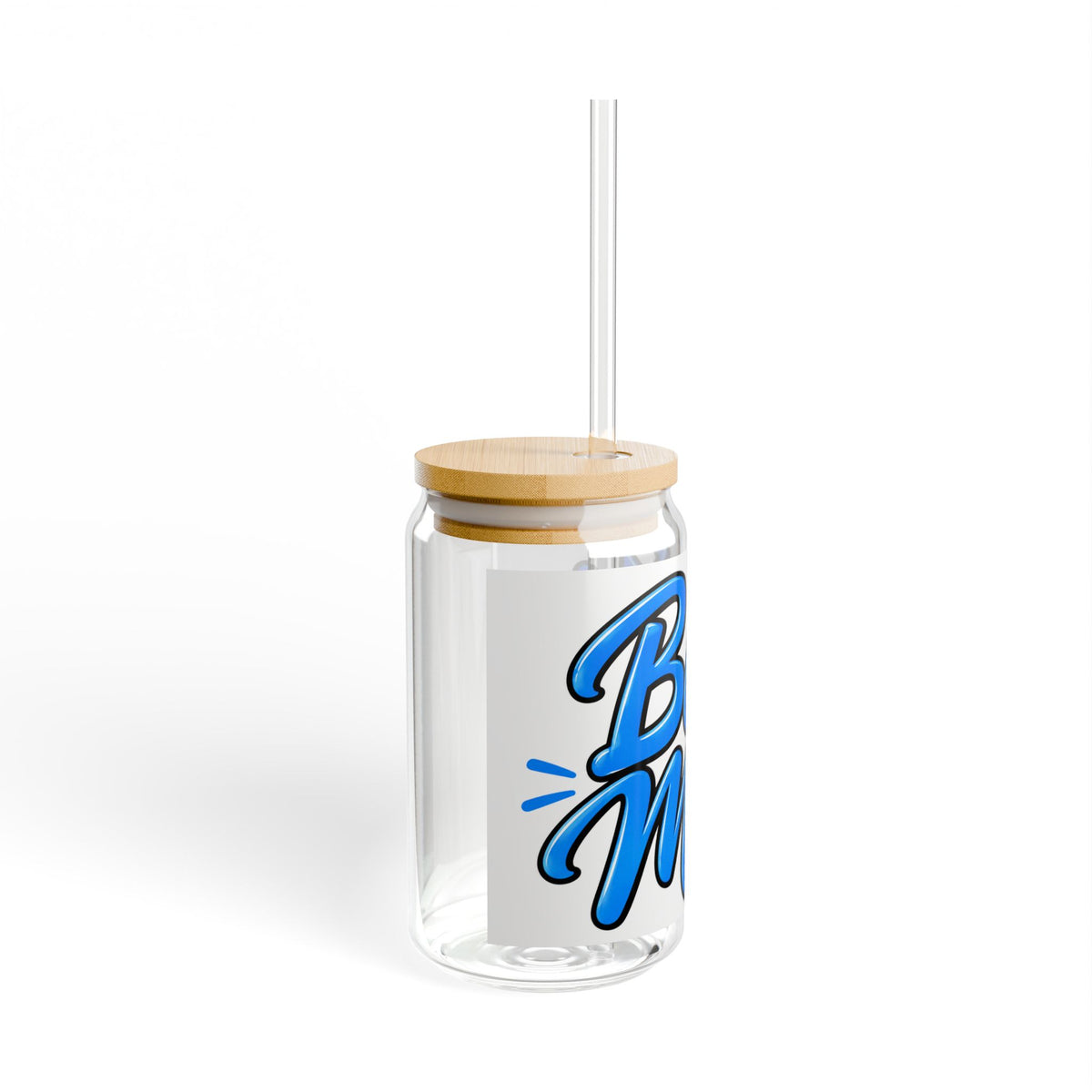 Thread Tumblrz 16oz Boy Mom Insulated Glass Sipper with Straw